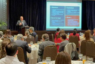 conversatorio para tratar sobre las novedades de las nuevas cargas fiscales sobre utilidades retenidas.